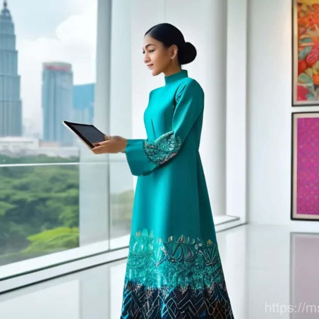 고정관념 없는 표현을 위한 예술적 접근 - **Contemporary Malaysian Batik Fashion in an Urban Gallery Setting**
    "A confident and stylish yo...