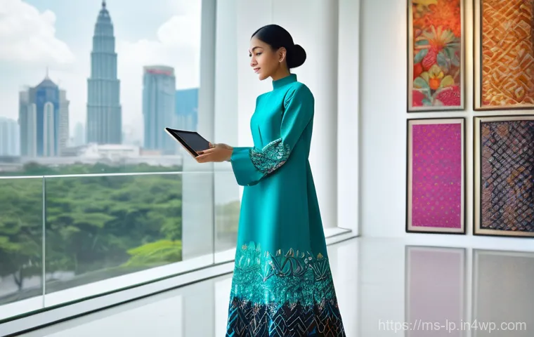 고정관념 없는 표현을 위한 예술적 접근 - **Contemporary Malaysian Batik Fashion in an Urban Gallery Setting**
    "A confident and stylish yo...