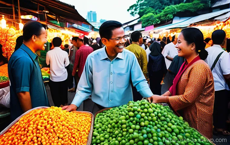 고정관념 없는 언어 사용법 - **Prompt 1: The Tangible Impact of Words in a Malaysian Setting**
    "A vibrant, high-angle shot ca...