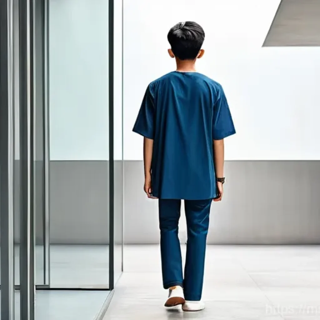 고정관념 없는 표현의 심리적 기초 - **Breaking Free from the Unseen Box:** A young person, possibly of Malaysian ethnicity, stands confi...