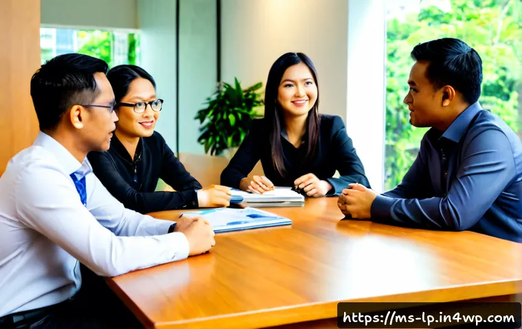 고정관념 없는 표현의 문화적 차이 - Photorealistic modern Malaysian workplace meeting in Kuala Lumpur, a diverse team of Malay, Chinese ...